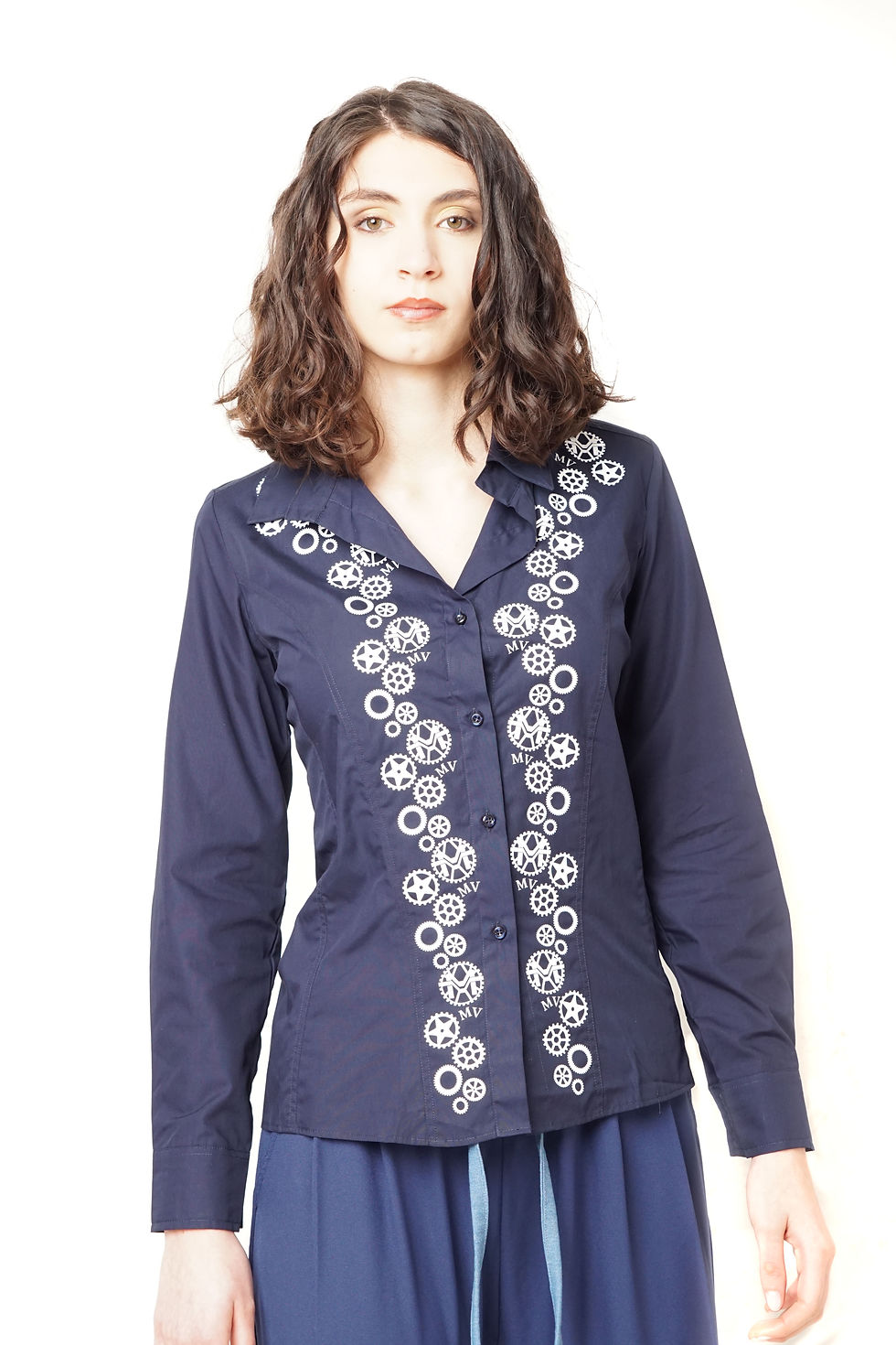Miniatura: CAMICIA DONNA MV INGRANAGGI
