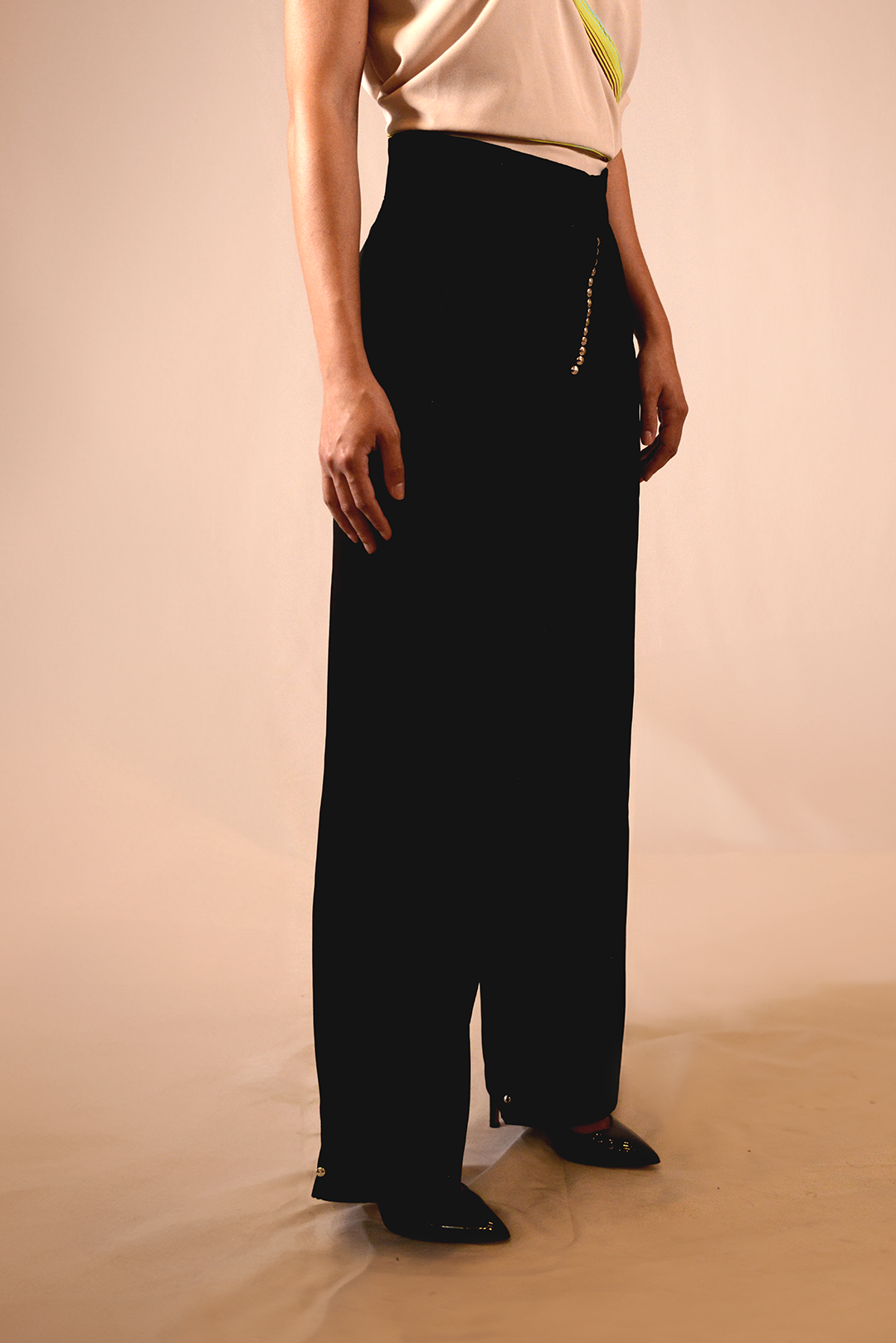 MV PALAZZO PANTS WITH STUDS