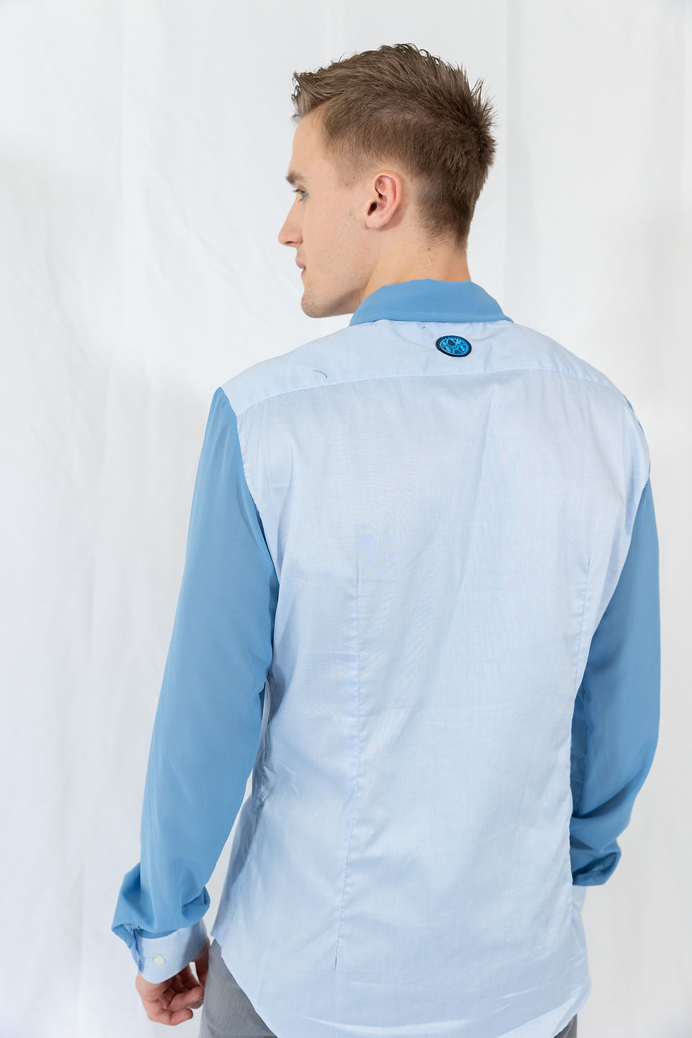 Thumbnail: MV MEN'S SHIRT WITH CHIFFON SLEEVES