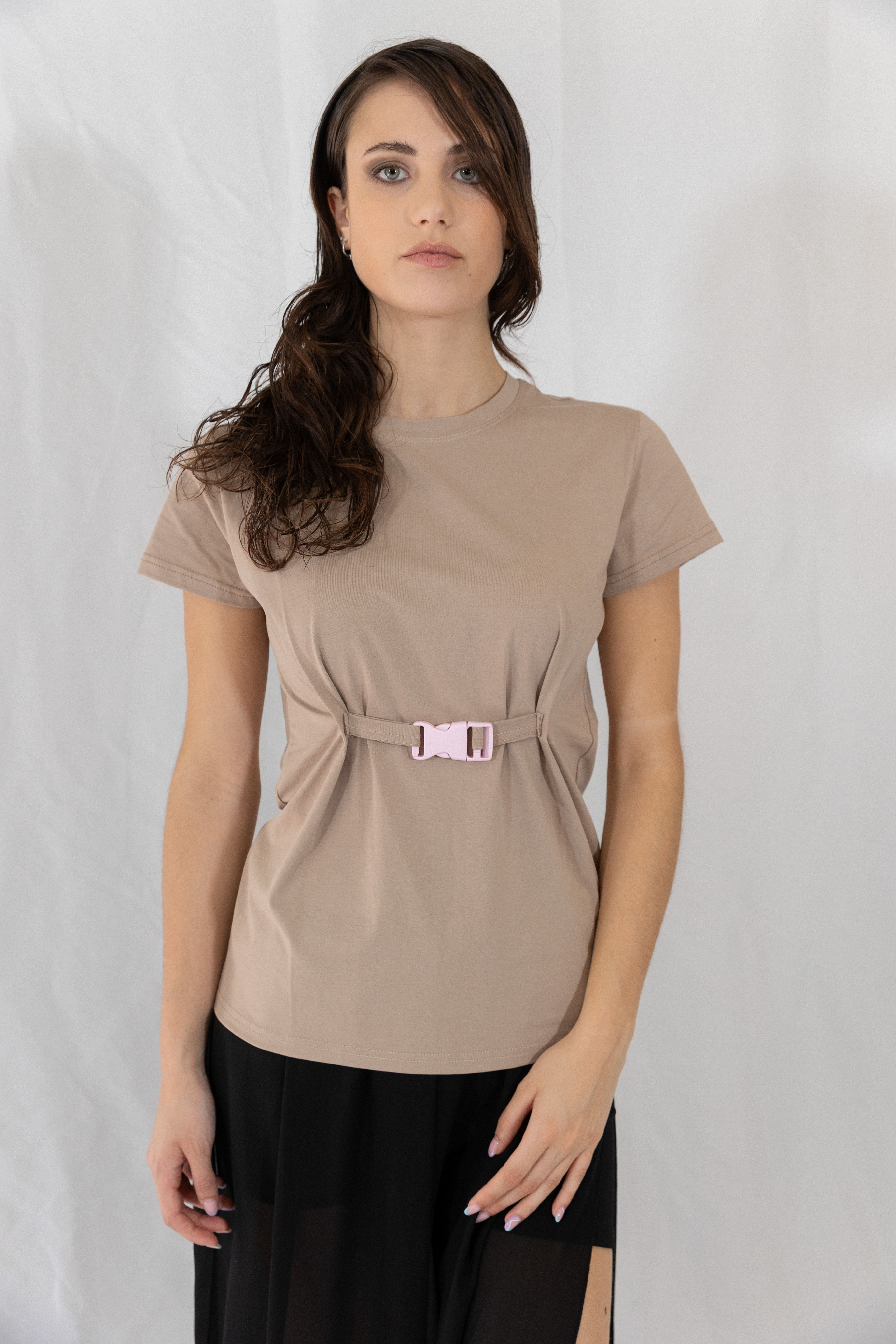 MV WOMEN'S T-SHIRT WITH BUCKLE