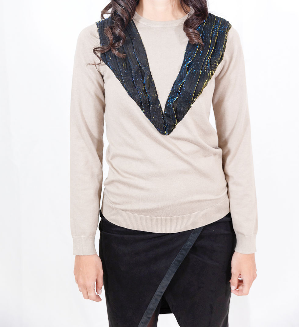 Miniatura: MAGLIONE  DONNA MV GEOMETRICO