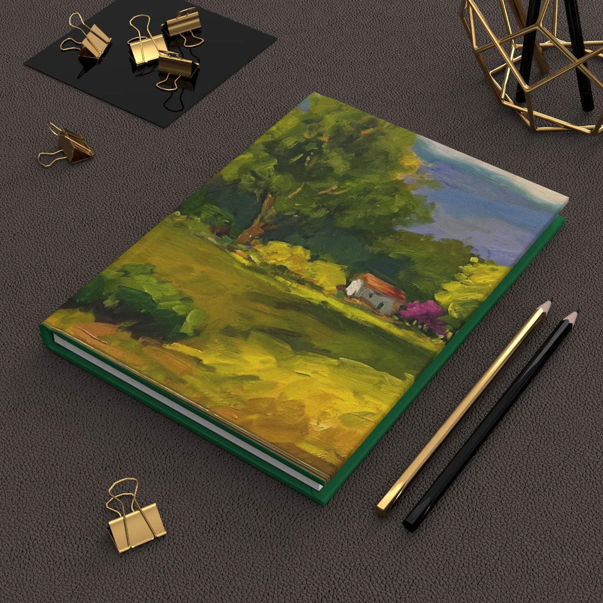Peaceful Countryside Hardcover Journal Matte
