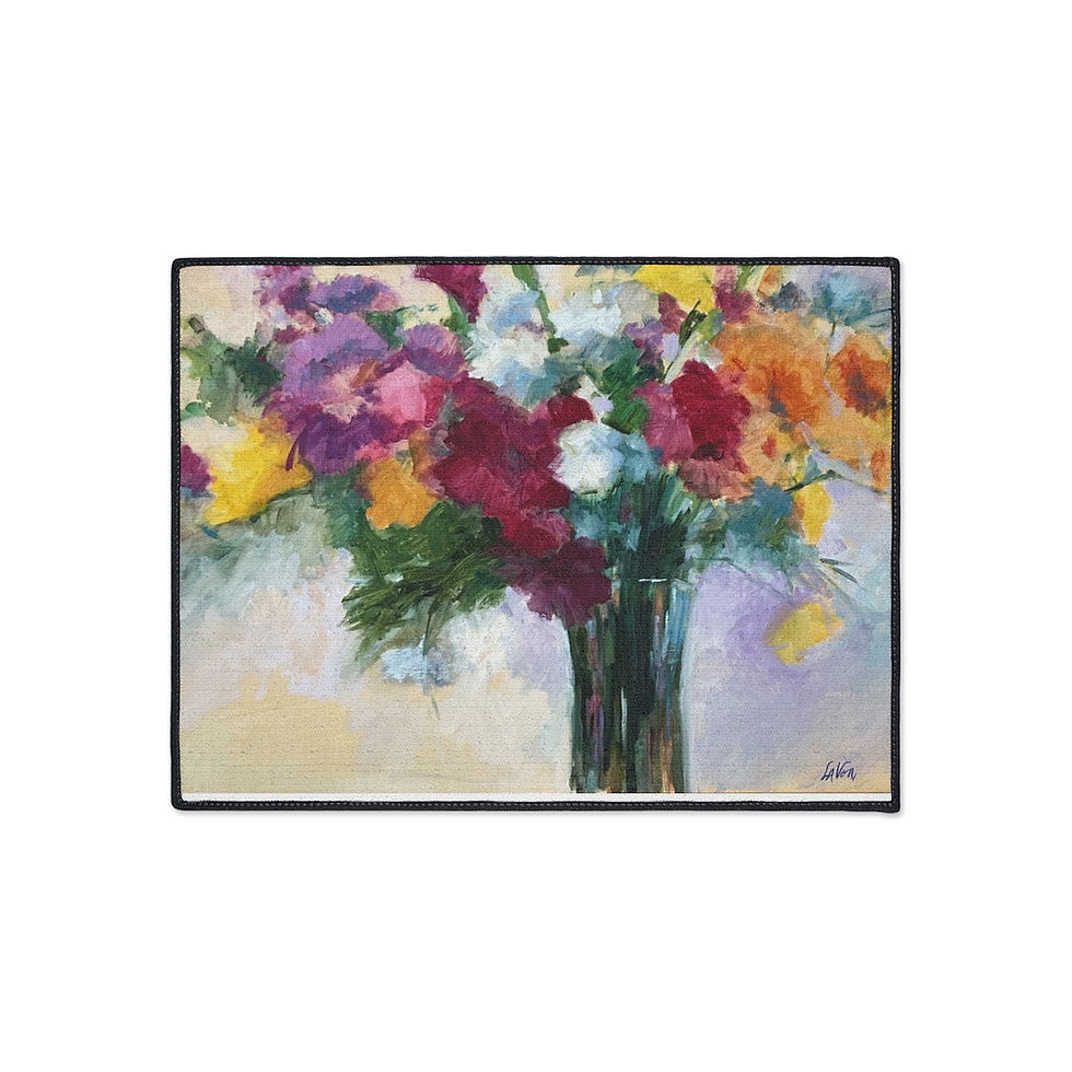 Thumbnail: Vibrant Bouquet Heavy Duty Floor Mat