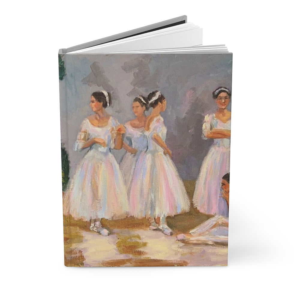 Thumbnail: Five Ballerinas Hardcover Journal Matte