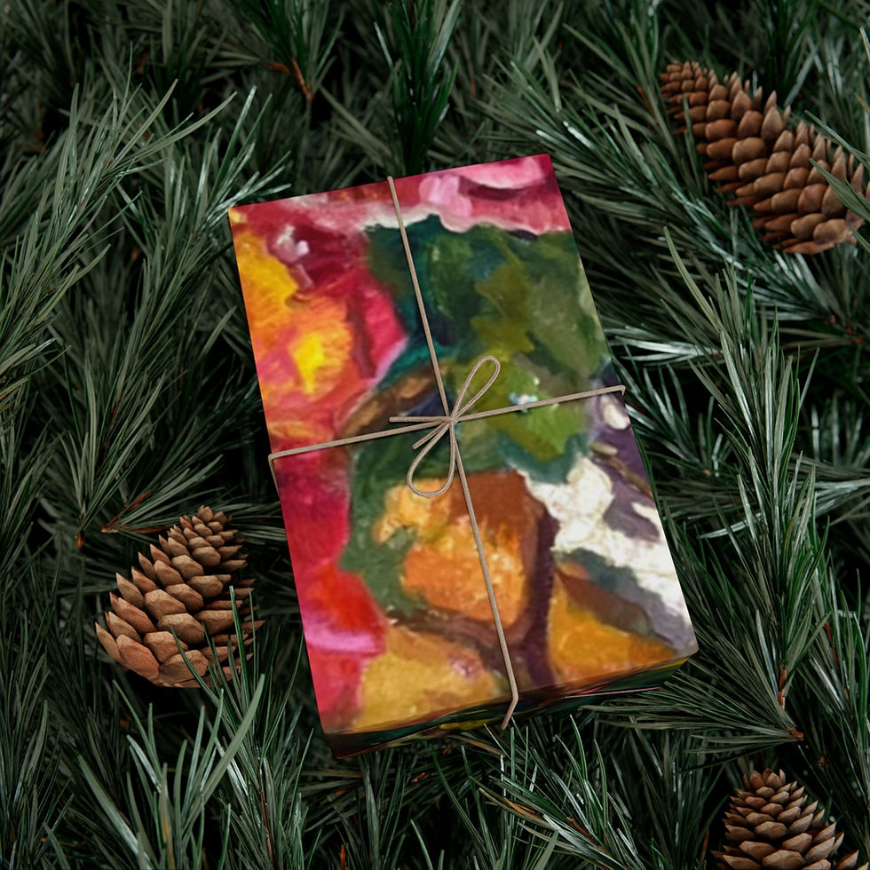 Thumbnail: Magenta Camelias Gift Wrap Papers