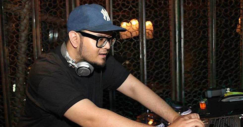 Indonesian DJ and producer Yorri performing at an event in Jakarta, colour image.
