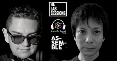 The Lab Sessions cover photo features Vargdeck on the left and Takamasa Owaki on the right in headshots, with both our and their The Lab Sessions and Assemble logos, presented in a black-and-white image.