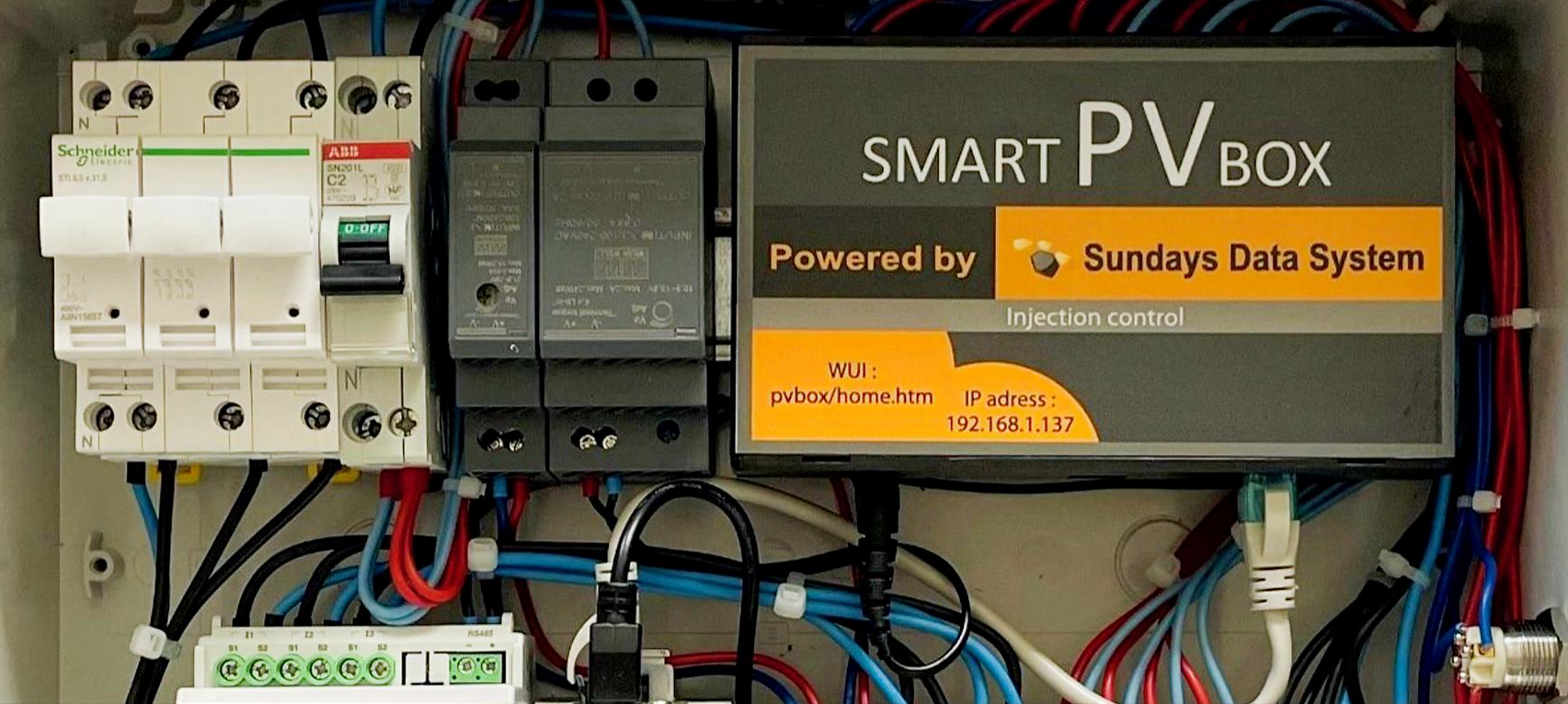 Page d'acceuil sur site smartpv.solutions qui permet la régulation des heures négatives