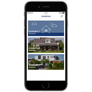 Toutes vos installations sont réunies sur votre App.