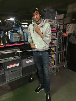 Wassim sur un tournage