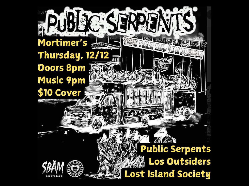 Public Serpents // Los Outsiders // Lost Island Society