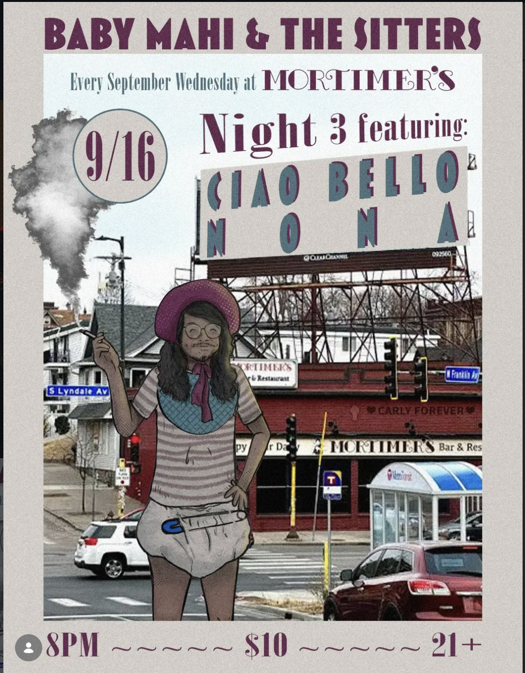 Baby Mahi, Ciao Bello, Nona flyer