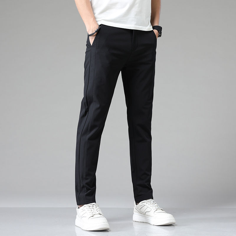Thumbnail: 5 Colors Spring Summer Ultra-thin Men's Stretch Slim Straight Casual Pants High 