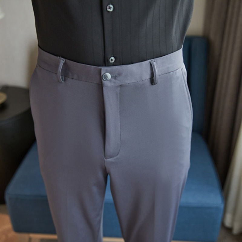 Thumbnail: 29-42 Men's Summer Pants Thin Straight Stretch Casual Pants with No Trace No Iro