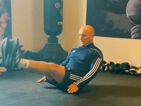 V-Sit Up hold how to build core strength with mind core fitness