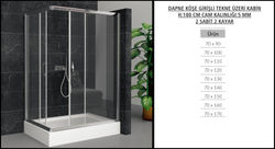 dapne-köşe-70X90 duş teknesi üstü kabin-özellik