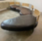 Miniaturbild: Modular Sectional Insel Sofa Kurt Beier 80er Postmodern Leder Rope