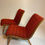 Thumbnail: Jens Risom Sessel Lounge Chair 40er 50er Rot Boucle Vostra Knoll