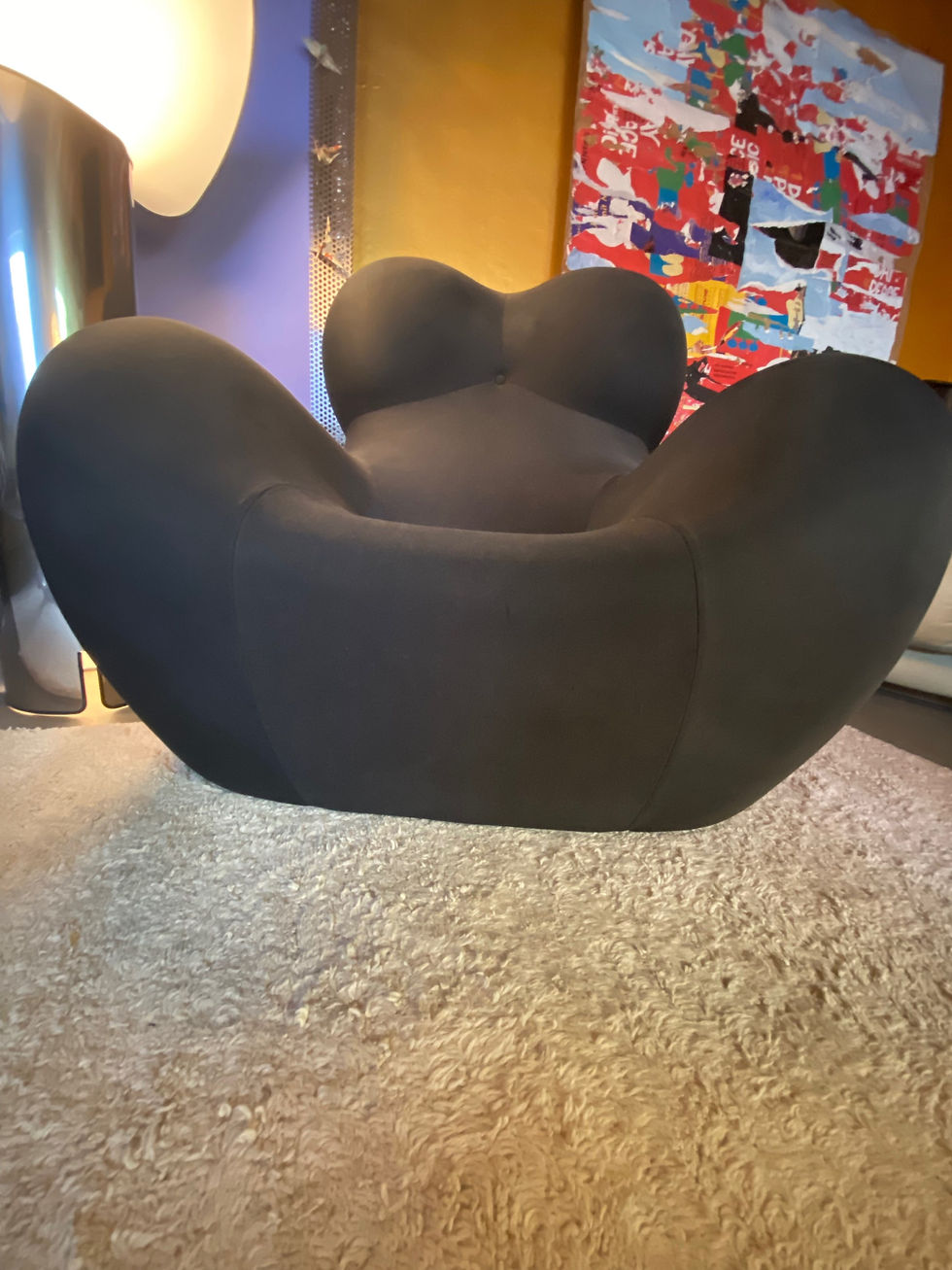 Thumbnail: B & B Italia Gaetano Pesce Sessel UP5 frühe Ausführung in schwarz