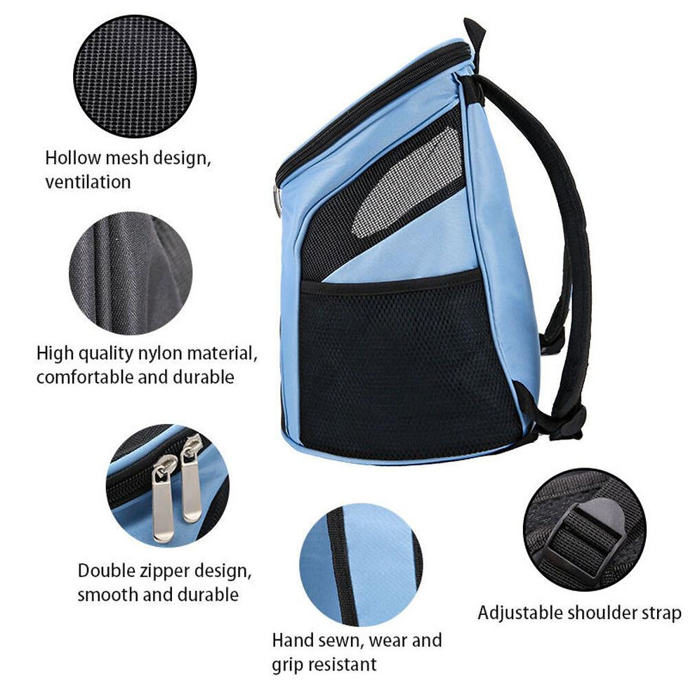 Miniatura: MOCHILA PASSEIO CAES GATOS BOLSA TRANSPORTE PET DOG BAG VIAGEM CANGURU CACHORROS