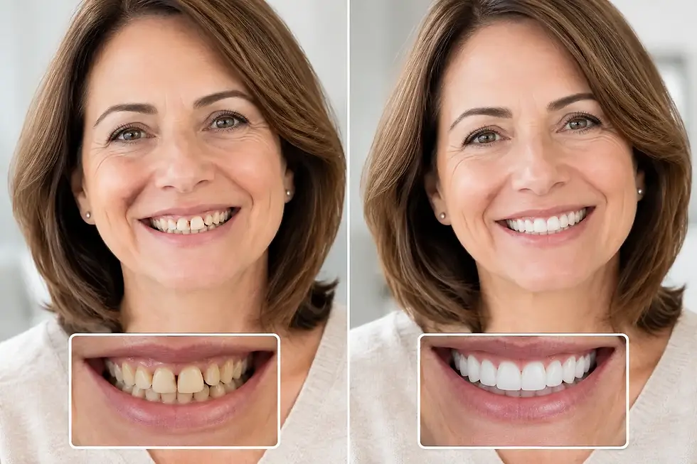 Full Mouth Restoration Before and After Results