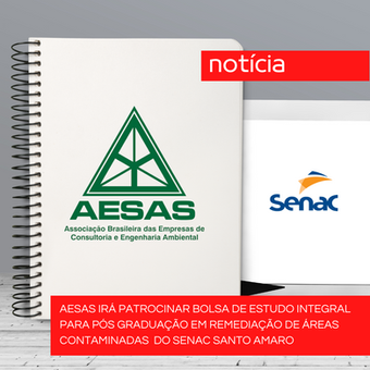 AESAS IRÁ PATROCINAR BOLSA DE ESTUDO INTEGRAL PARA PÓS GRADUAÇÃO EM REMEDIAÇÃO DE ÁREAS CONTAMINADAS