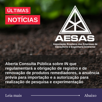 Consulta Pública sobre Instrução Normativa (IN) - PRODUTOS REMEDIADORES