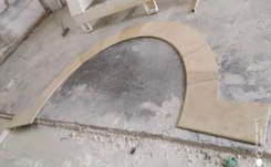 Miniature : Arc Roman Travertin Beige Diamètre 3 mètre