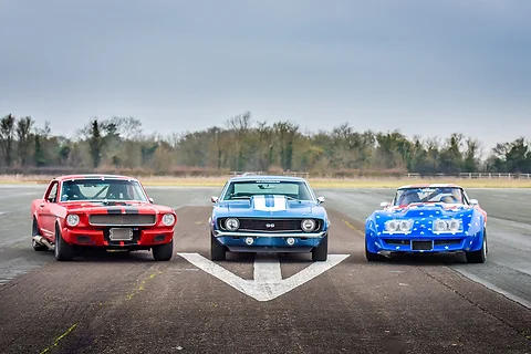 Triple American Muscle Car Blast Plus High Speed Passgenger Ride