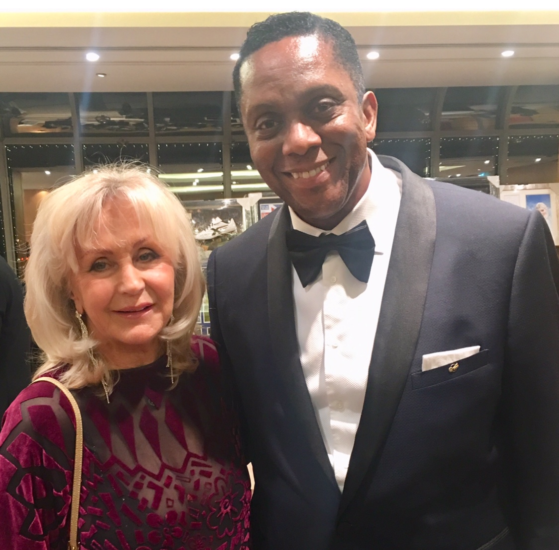 Harold with Liz Brewer