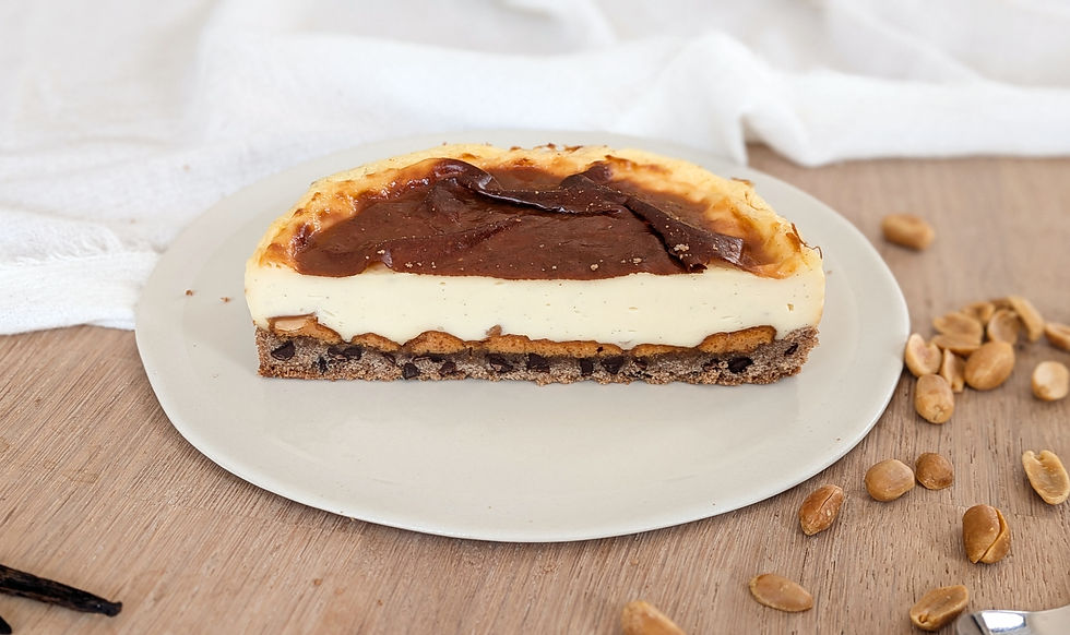 Flankie cacahuète vanille sans gluten flan cookie