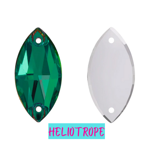 Heliotrope Navette | Royal Rhinestones