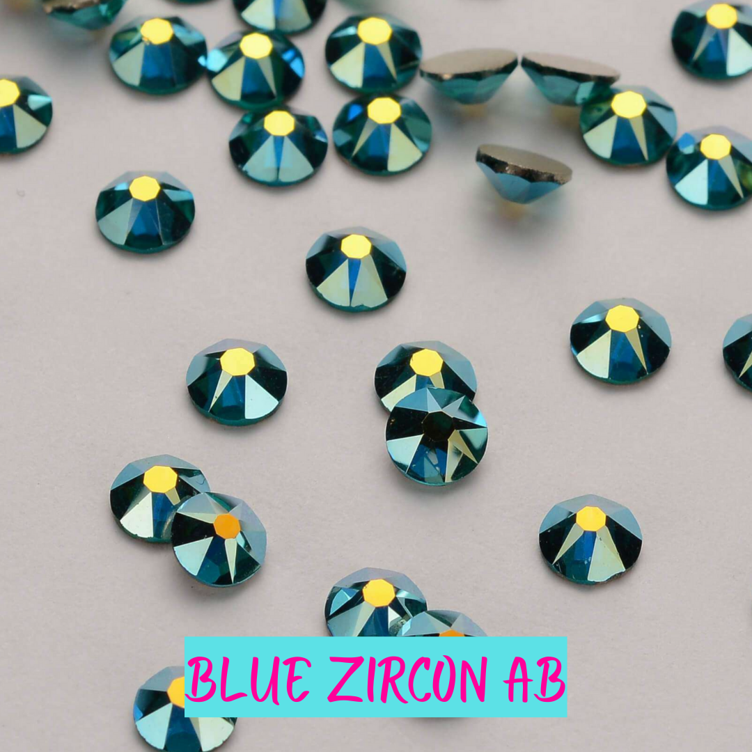 Blue Zircon AB 16 Cut
