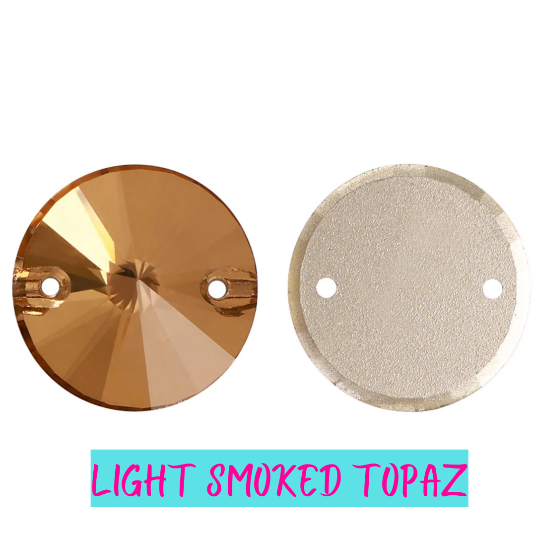 Light Smoked Topaz Rivoli