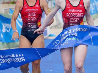 Susana Rodríguez, ganadora de la Copa del Mundo de paratriatlón en La Coruña