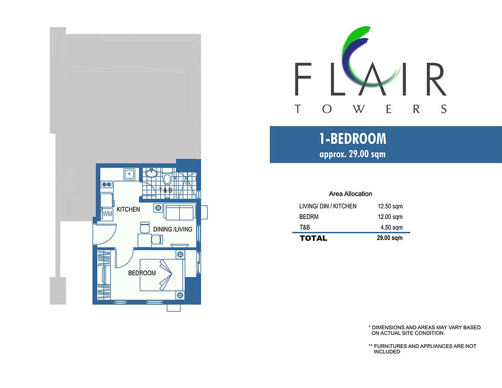 29 sqm 1BRM