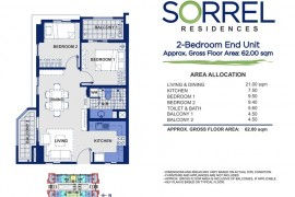 2 - Bedroom unit 62 sqm