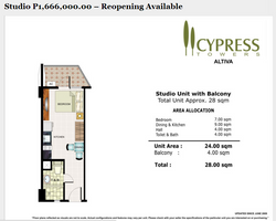 STUDIO  P1,666,000.00