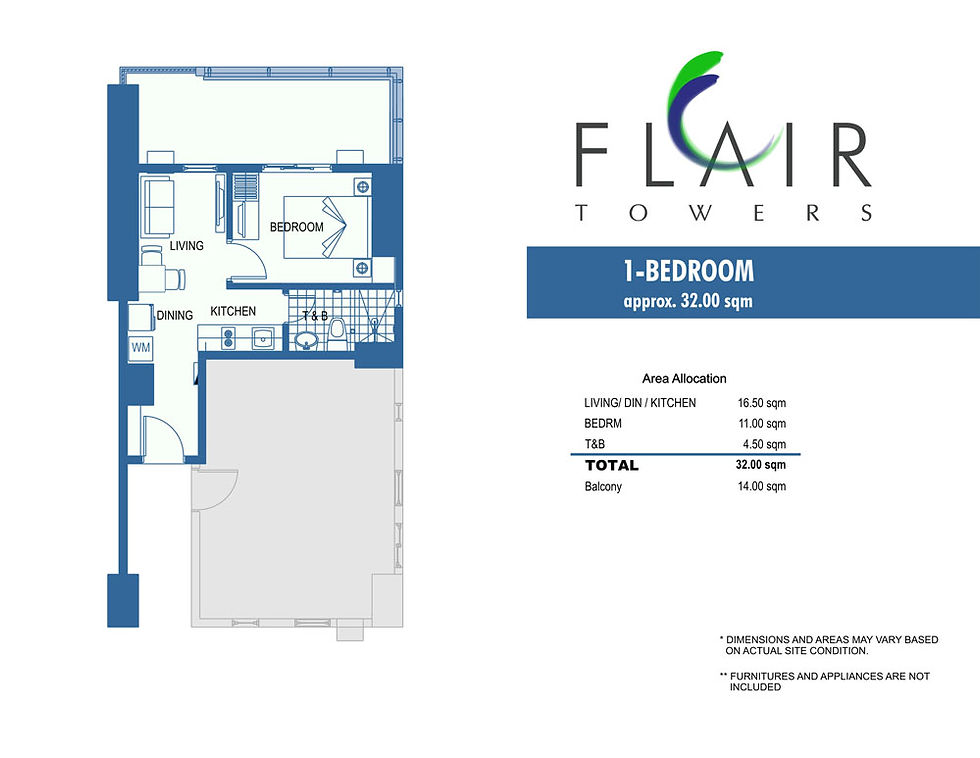 29 sqm 1BRM with balcony
