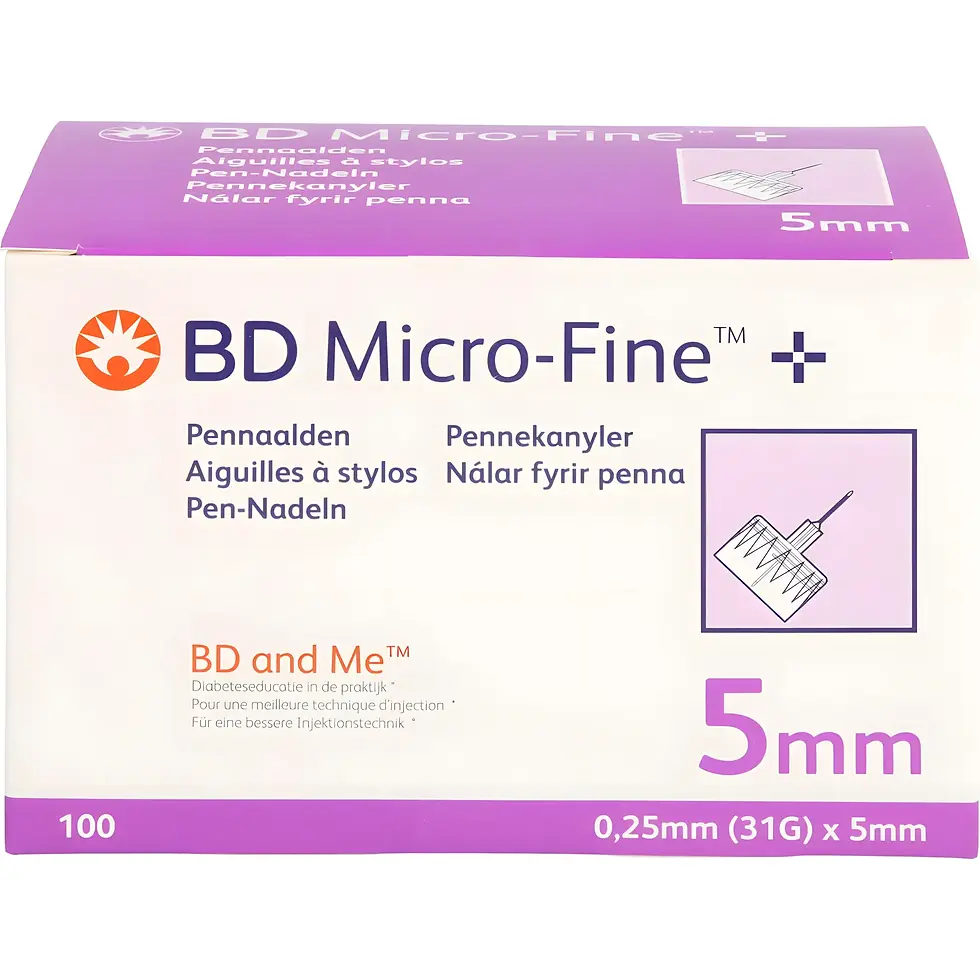 Miniaturbild: BD Micro-Fine Ultra Peptide Pen-Nadeln – 0,25 mm x 5 mm (31G) – 100 Stück