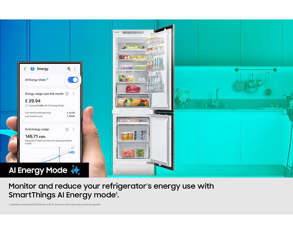 Thumbnail: SAMSUNG Series 6 BRB70F26DES0EU 70/30 Frost Free Integrated Fridge Freezer