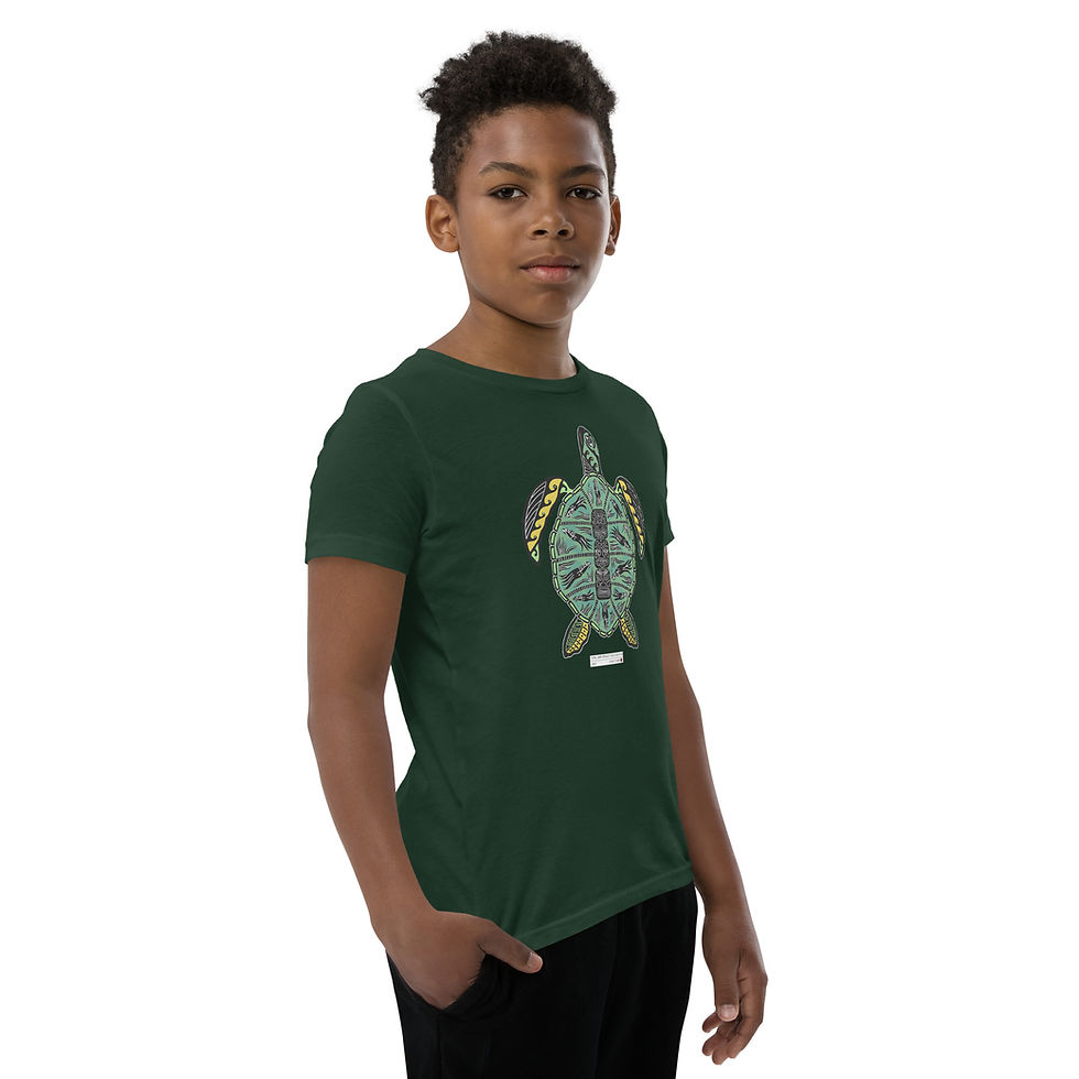 Thumbnail: Green Sea Turtle Youth Short Sleeve T-Shirt