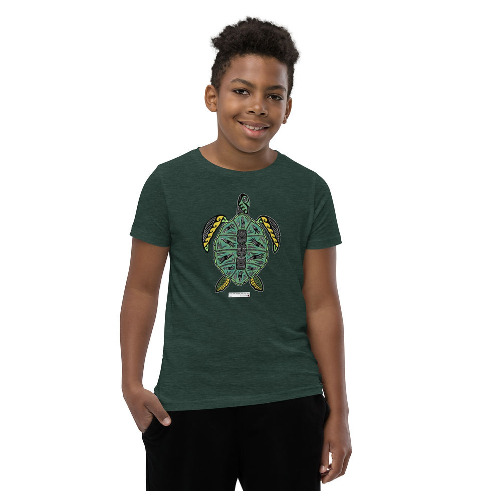 Thumbnail: Green Sea Turtle Youth Short Sleeve T-Shirt