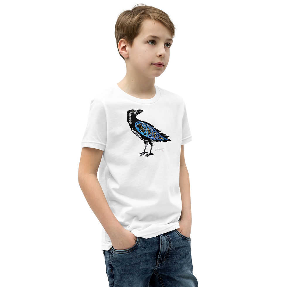 Thumbnail: Crow Youth Short Sleeve T-Shirt