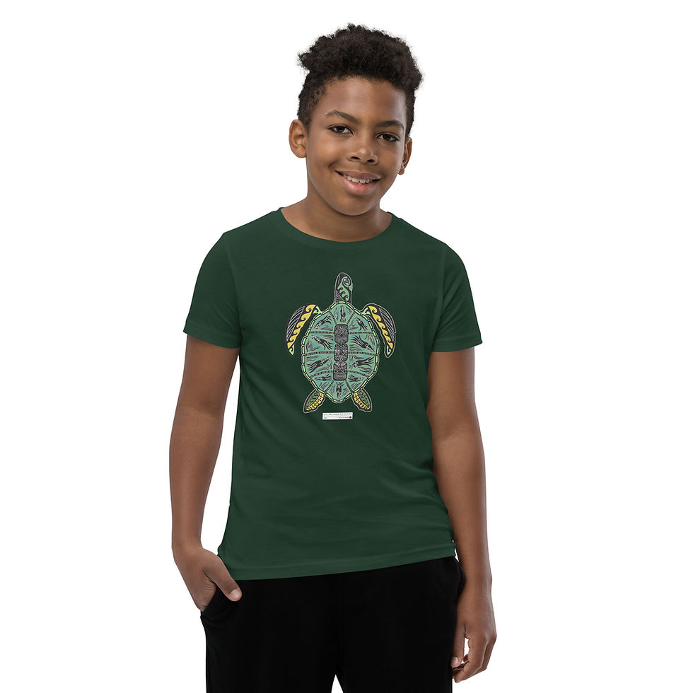 Thumbnail: Green Sea Turtle Youth Short Sleeve T-Shirt