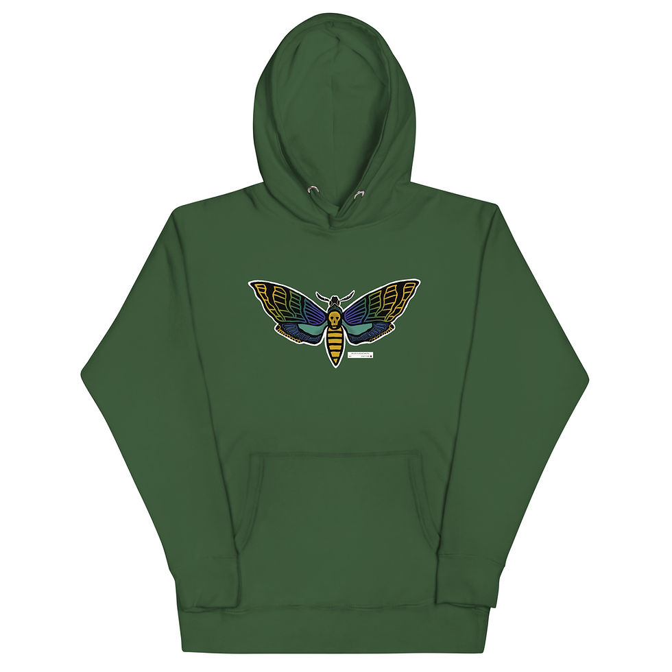 Thumbnail: Death's Head Moth Unisex Hoodie