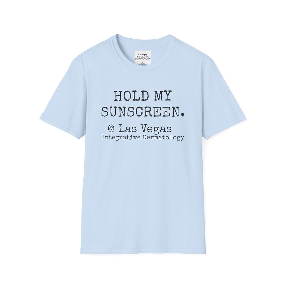 Thumbnail: HOLD MY SUNSCREEN MELANOMA Unisex Softstyle T-Shirt