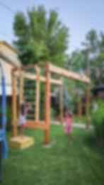 Custom Single Lane Backyard Ninja Obstacle Course