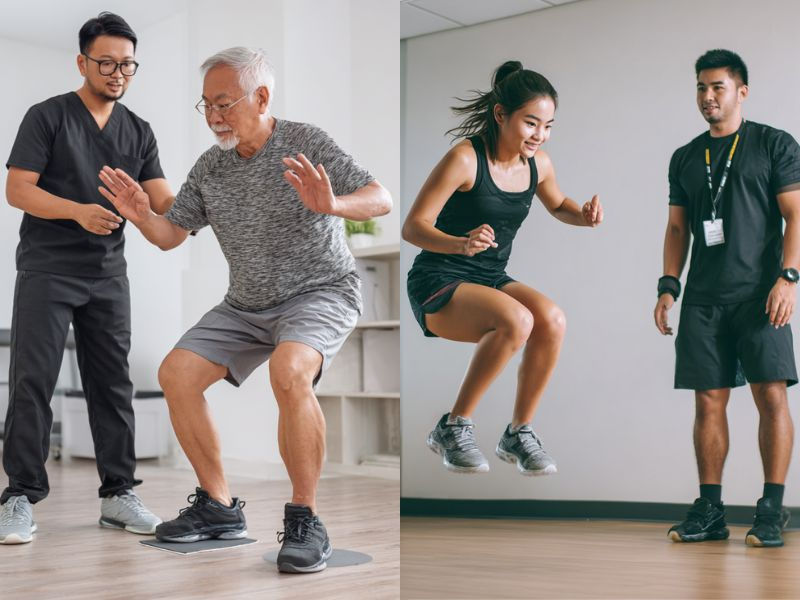 Comparison between general physical therapy and sports-specific rehabilitation