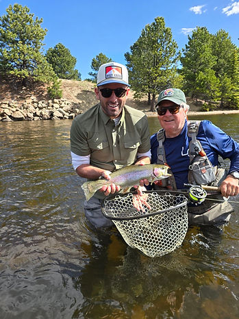 Fly fishing Estes Park.
